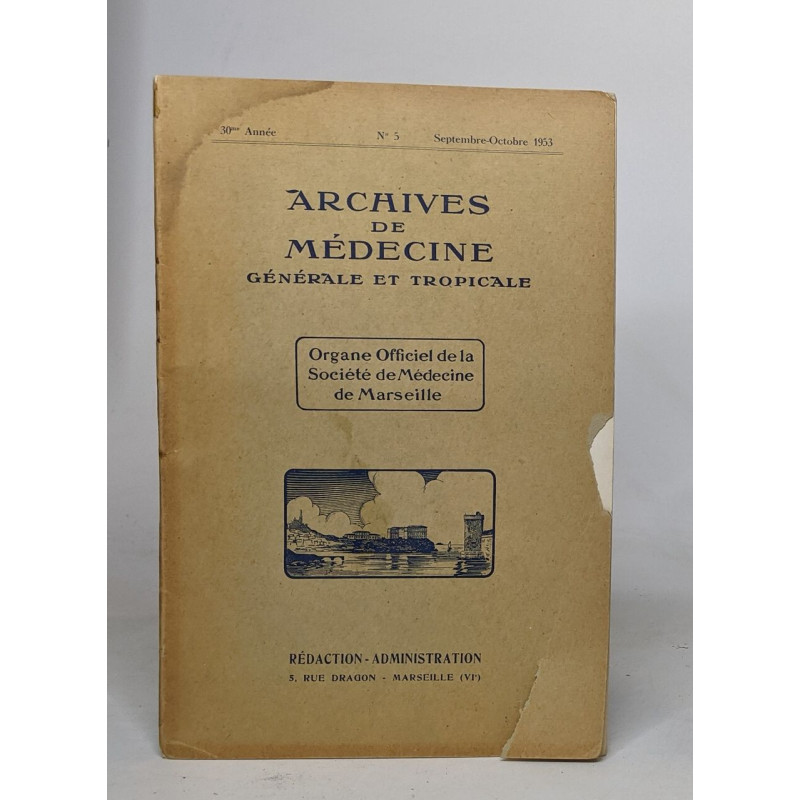 Archives de médecine générale et tropicale - n°5 septembre -...