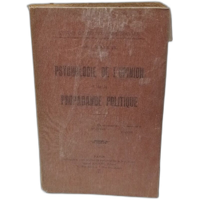 Psychologie de l'opinion et de la propagande politique