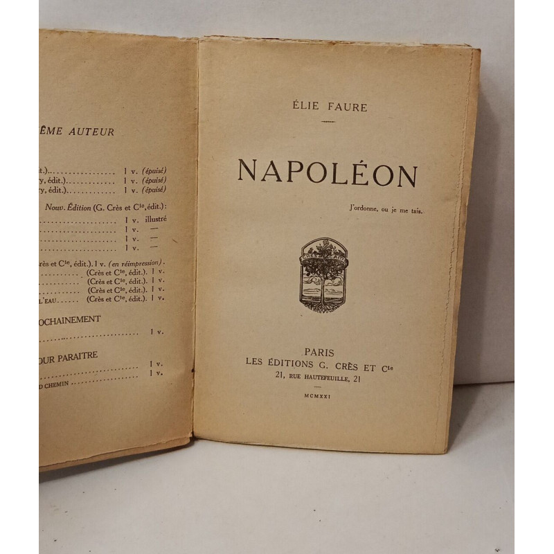 Napoléon :J'ordonne ou je me tais