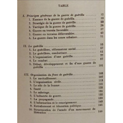 La guerre de guérilla (traduit de l'espagnol par g.chaliand et...