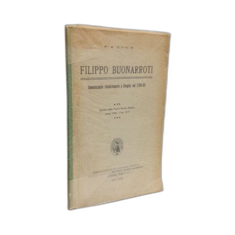 Filippo Buonarroti - estrato dalla Nuova Rivista Storica Anno...