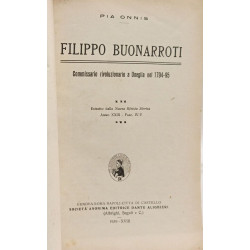 Filippo Buonarroti - estrato dalla Nuova Rivista Storica Anno...