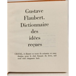 Dictionnaire des idées reçues / 71 dessins de Chaval / exemplaire...