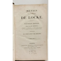 Oeuvres philosophiques de Locke - nouvelle édition revue par M....
