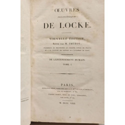 Oeuvres philosophiques de Locke - nouvelle édition revue par M....