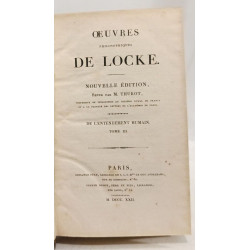 Oeuvres philosophiques de Locke - nouvelle édition revue par M....