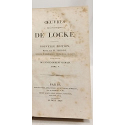 Oeuvres philosophiques de Locke - nouvelle édition revue par M....