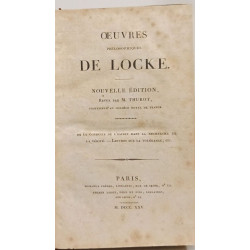 Oeuvres philosophiques de Locke - nouvelle édition revue par M....