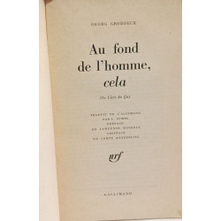 Au fond de l'homme cela (le livre du ça)