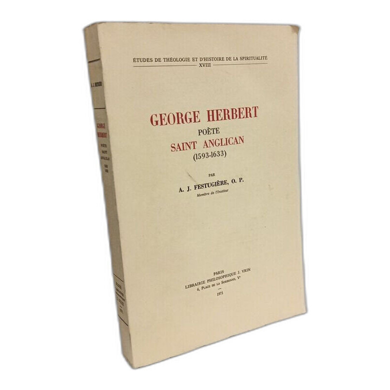 George Herbert Poete Saint Anglican (1593-1633) French