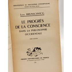 Le progrès de la conscience dans la philosophie occidentale - TOME...