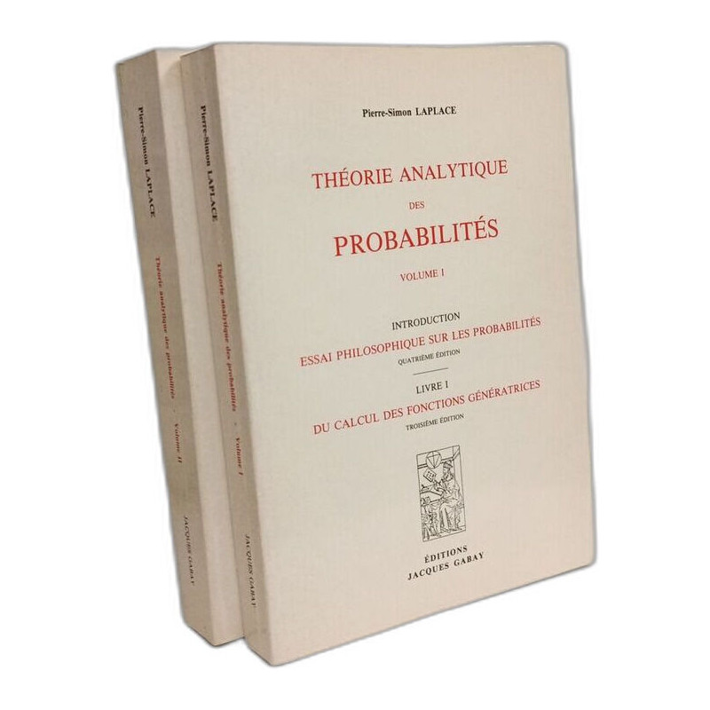 OEUVRES T. 7. THEORIE ANALYTIQUE DES PROBABILITES (2 VOL): Edition...
