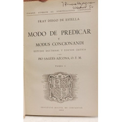 Modo de predicar y modus concionandi - TOMO I et II