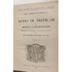 Modo de predicar y modus concionandi - TOMO I et II