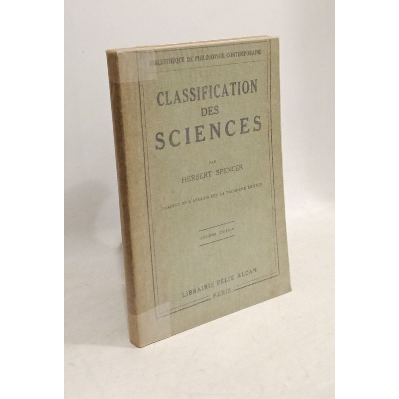 Classification des sciences