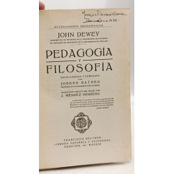 Pedagogia y filosofia