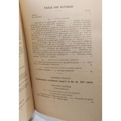 Histoire de la philosophie médiévale. I: Des origines jusqu'à...