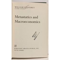 Metastatics and macroeconomics