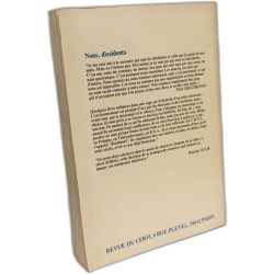 Recherches N°34 octobre 1978 - Nous dissidents - la dissidence en...