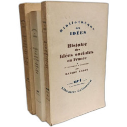 Histoire des idées sociales en France - TOME I: De Montesquieu à...