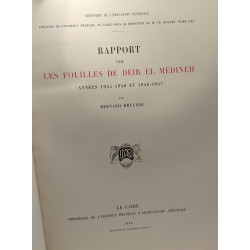 Rapport sur les fouilles de Deir El Médineh (années 1945-46 et...