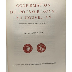 Confirmation du pouvoir royal au nouvel an [Brooklyn Museum...