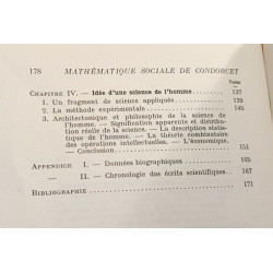 La mathématique sociale du Marquis de Condorcet