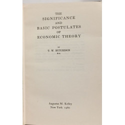 The significance and basic postulates of economic theory