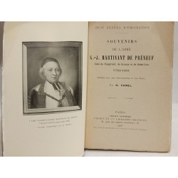 Huit annees d'emigration. Souvenirs de l'abbe G.-J. Martinant de...