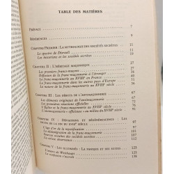 La Mythologie des sociétés secrètes