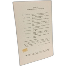 Agenda Study Macroeco (Study in Contemporary Economic Problems)