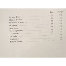 Nouvelles chansons et complaintes - Paroles