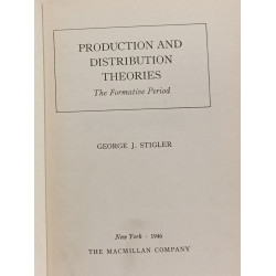Production and distribution theories - The formative period