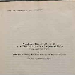 Napoleon's illness 1816-1821 in the light of activation analyses...