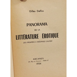 Panorama de la littérature érotique
