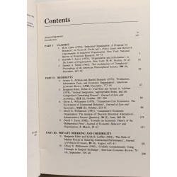 Transaction Cost Economics --- VOLUME I et II --- (International...