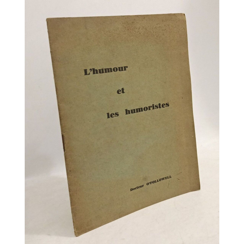 L'humour et les humoristes