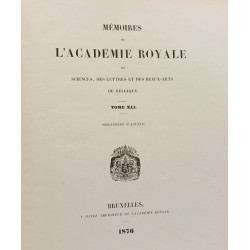 Mémoires de l'académie royale des sciences des lettres et des...