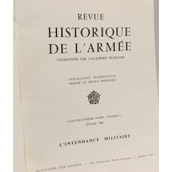 Revue Historique de L'Armée 1968 - NUMERO 1 24e année
