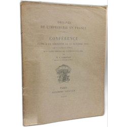 Origines de l'imprimerie en france conférence faite à la Sorbonne...