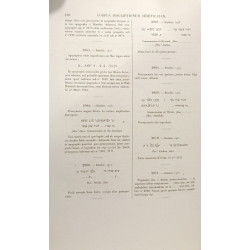 TOMUS II , Fasciculus Primus --- Corpus Inscriptionum Semiticarum...