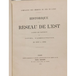 Historique du réseau de l'Est