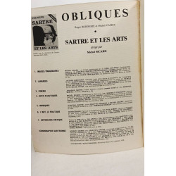 Obliques. Sartre et les arts - n°24-25