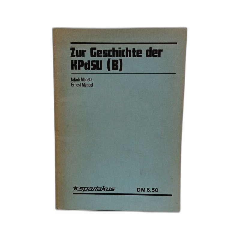 Zur Geschichte der KPdSU (B)