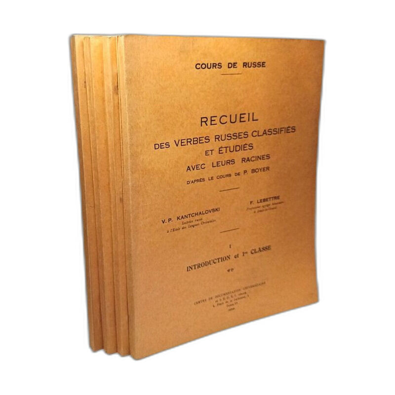 Cours de Russe - Recueil des verbes russes classifiés et études...