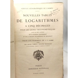Nouvelles tables de logarithmes a cinq decimals pour les lignes...