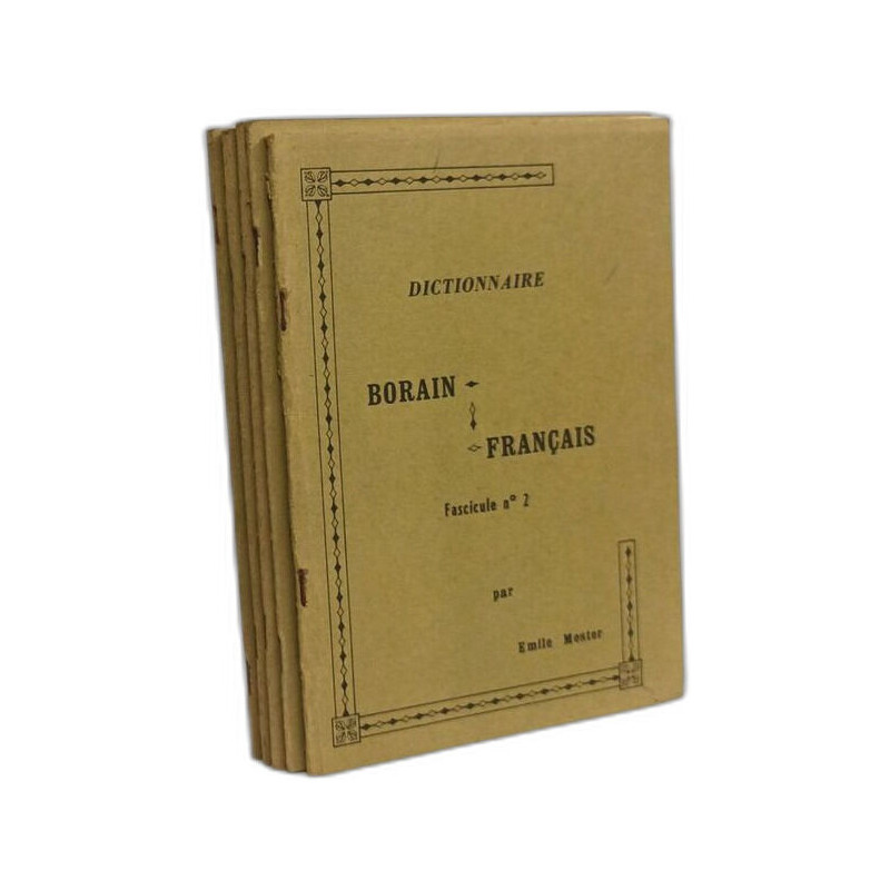 Dictionnaire Borain-Français - Fascicule 2-3-4-5-6-