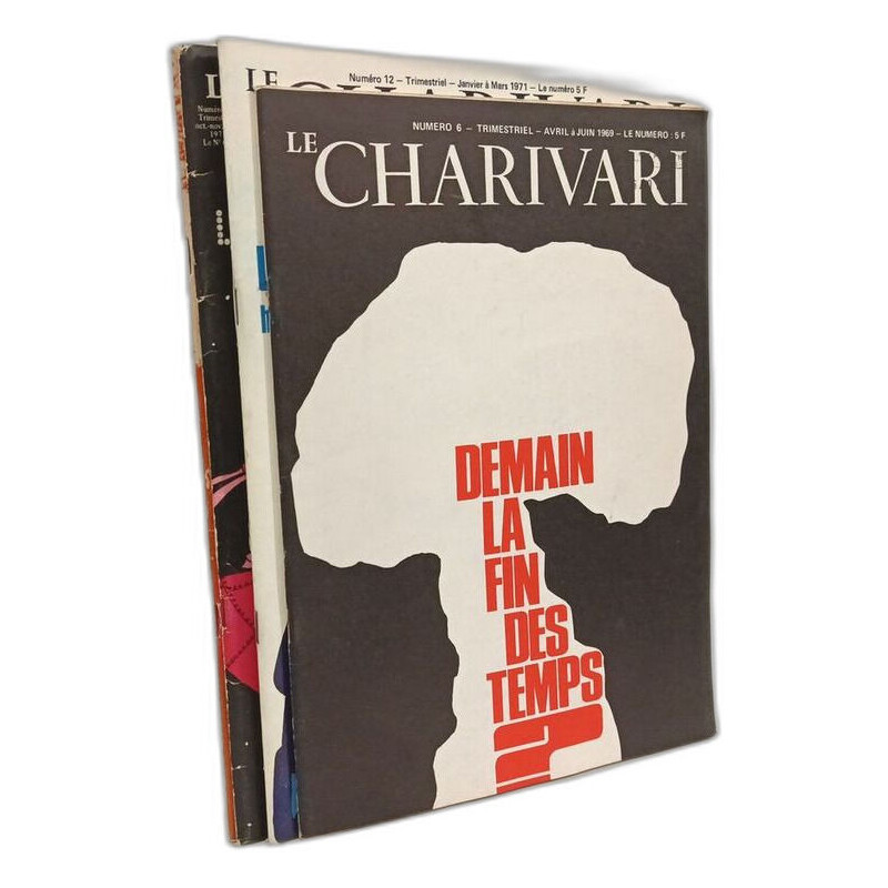 Le Charivari - 4 numéros: 6-12-14-15 entre 1969 et 1972