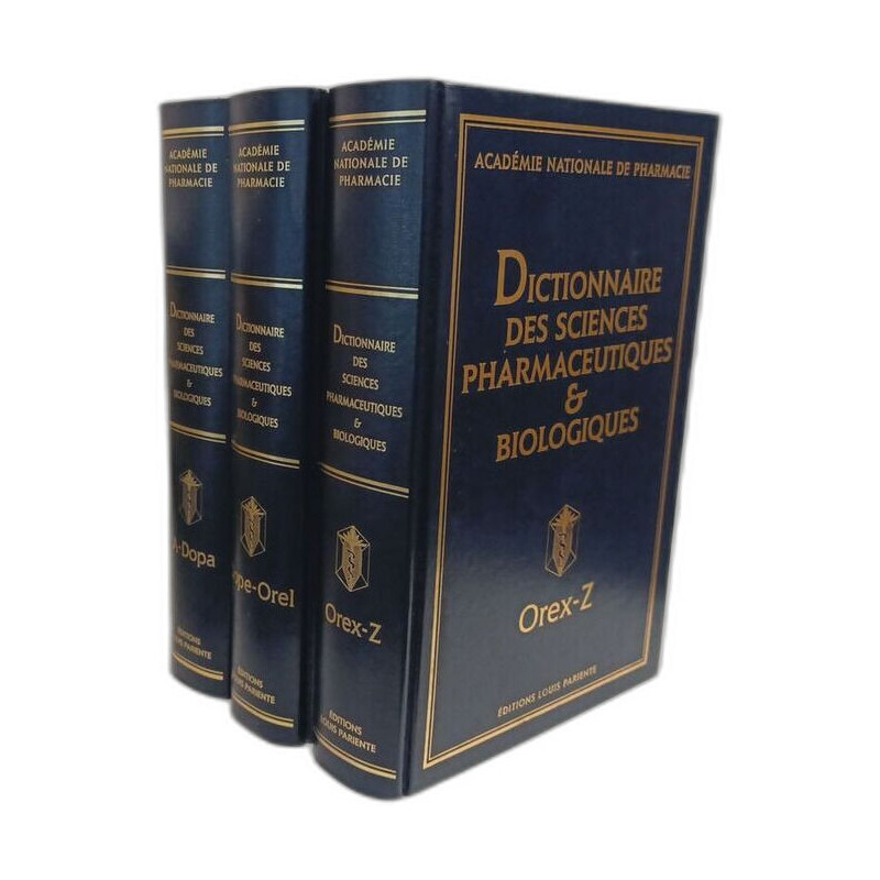 Dictionnaire des sciences pharmaceutiques biologiques - 3 volumes...