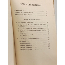 Misère de la philosophie : réponse à la philosophie de la misère...